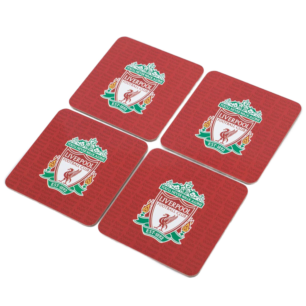 Liverpool FC 4pk Cork Coaster - Buy Home Accessories at GiftMasters.co.uk