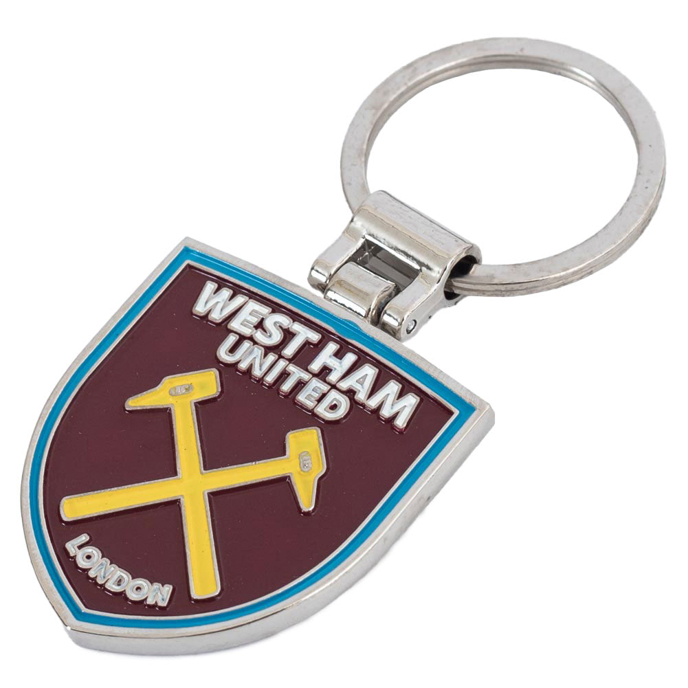 West Ham United FC Executive Crest Keyring - Buy Keyrings & Pens at GiftMasters.co.uk