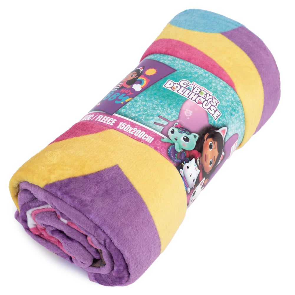 Gabby' Dollhouse Premium Fleece Blanket - Buy Blankets at GiftMasters.co.uk
