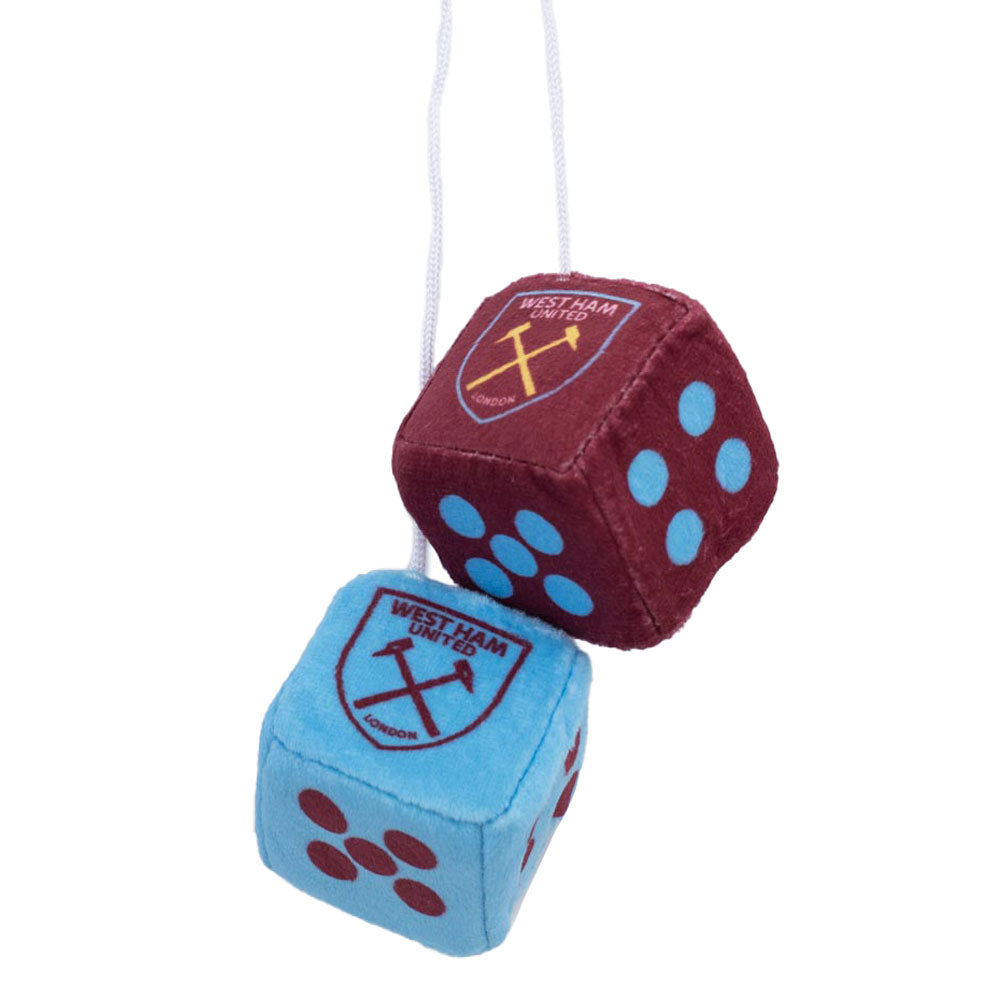West Ham United FC Hanging Dice - Buy Hang Ups & Stickers at GiftMasters.co.uk