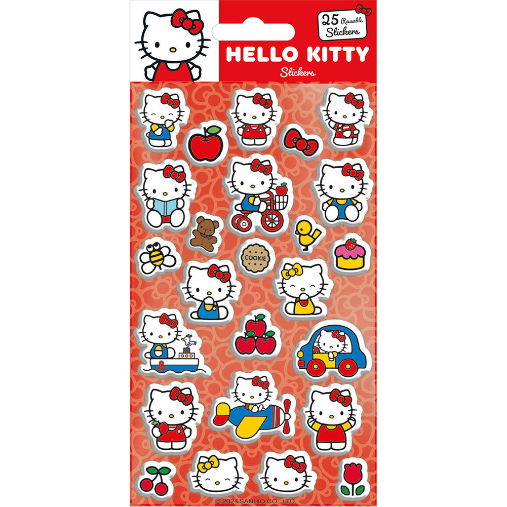 Hello Kitty Puffy Sticker Set - Buy Stickers at GiftMasters.co.uk