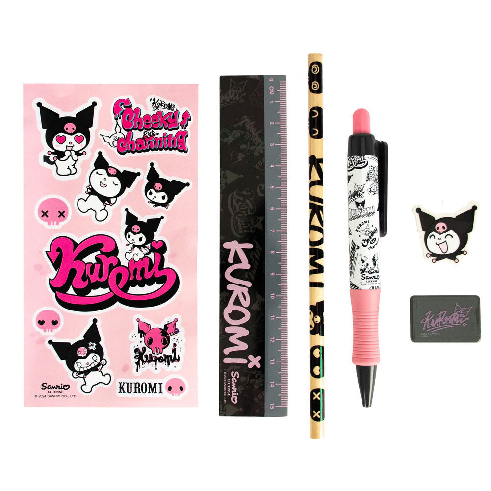 Kuromi 6pc Stationery Set