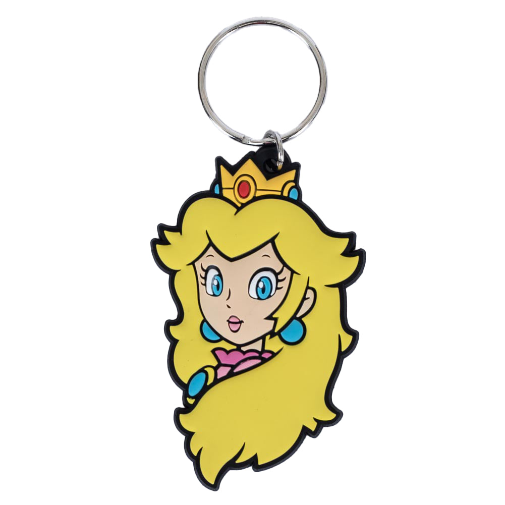 Super Mario Princess Peach PVC Keyring - Buy Keyrings at GiftMasters.co.uk
