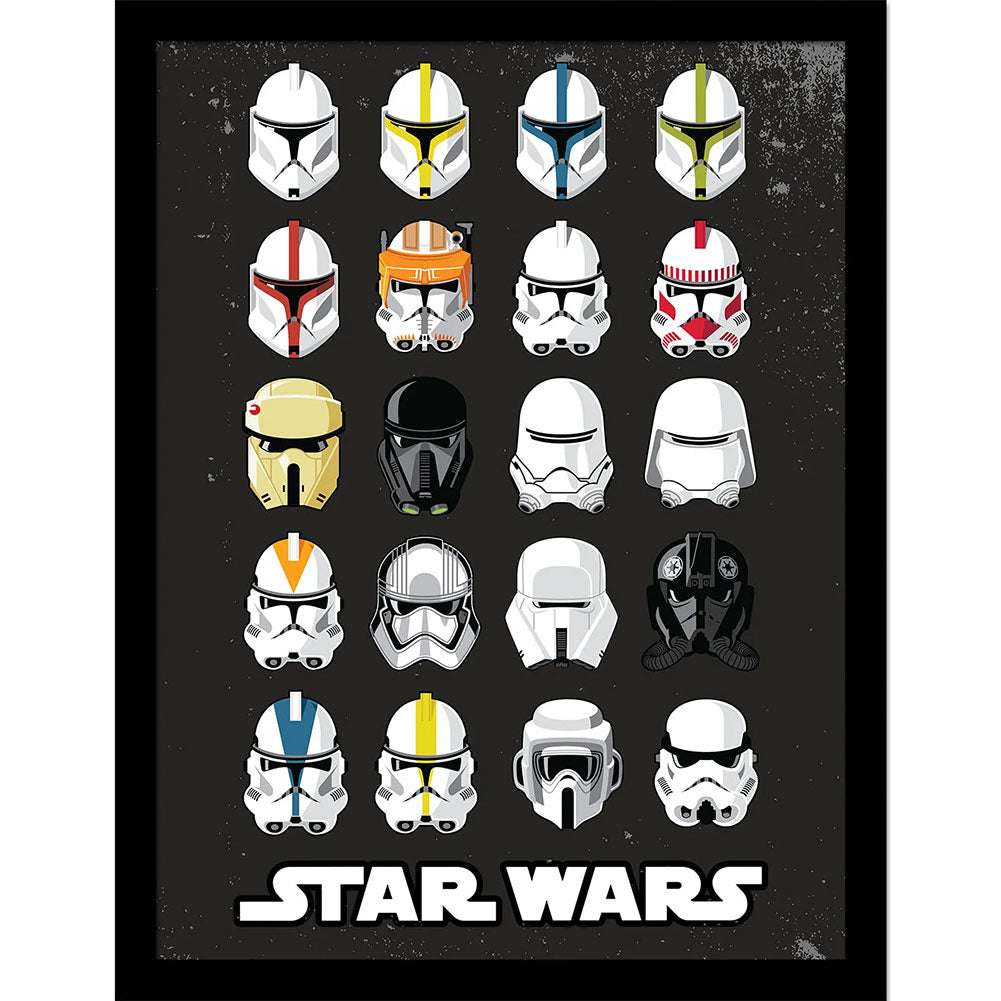 Star Wars Trooper Helmets Picture 16 x 12 - Buy Pictures at GiftMasters.co.uk