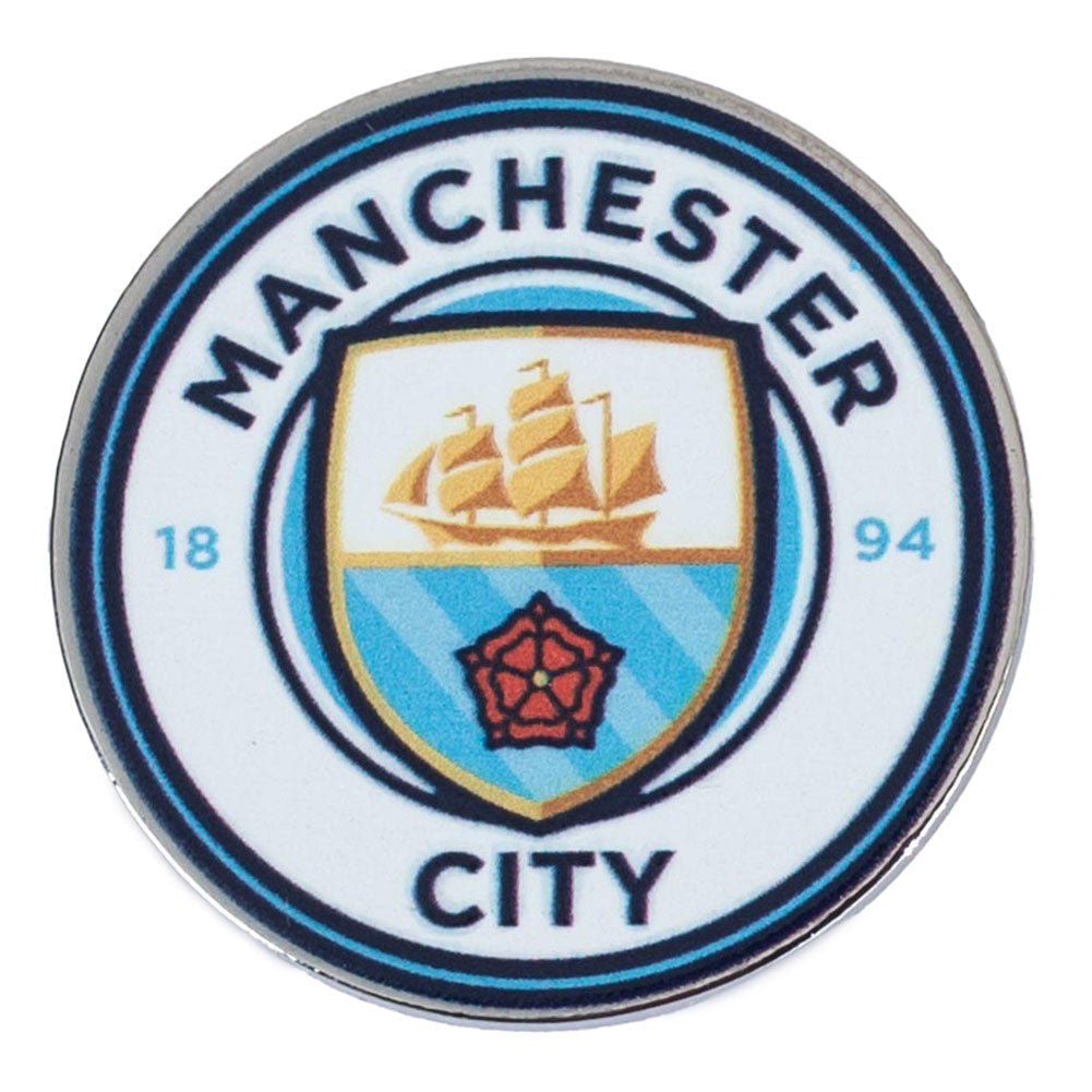 Manchester City FC Club Crest Pin Badge - Buy Badges at GiftMasters.co.uk