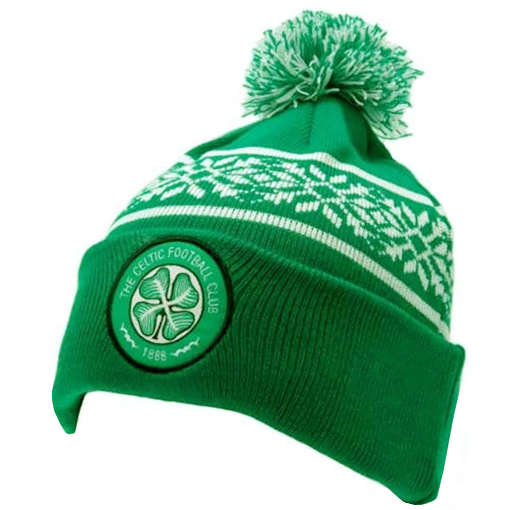 Celtic FC Snowflake Ski Hat - Buy Knitted Hats at GiftMasters.co.uk