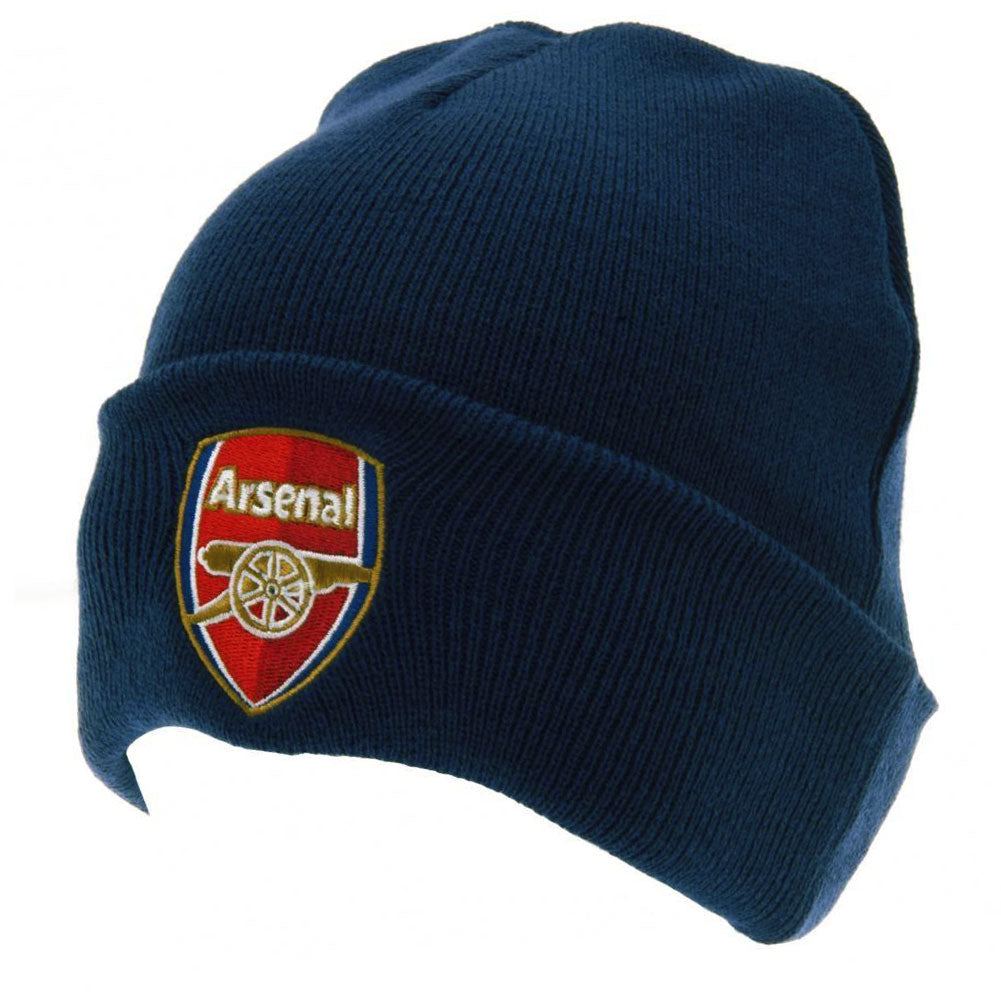 Arsenal FC Navy Cuff Beanie - Buy Knitted Hats at GiftMasters.co.uk