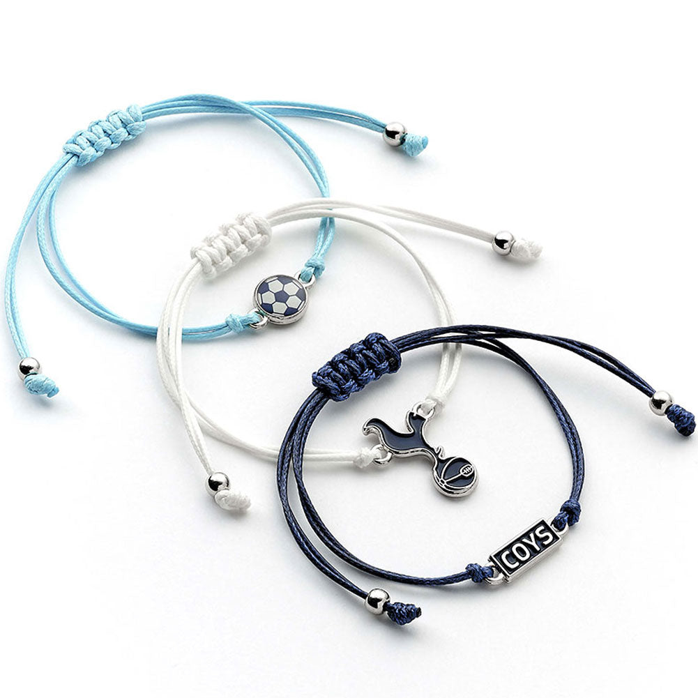 Tottenham Hotspur FC Friendship Bracelet Set - Buy Silver Plated at GiftMasters.co.uk