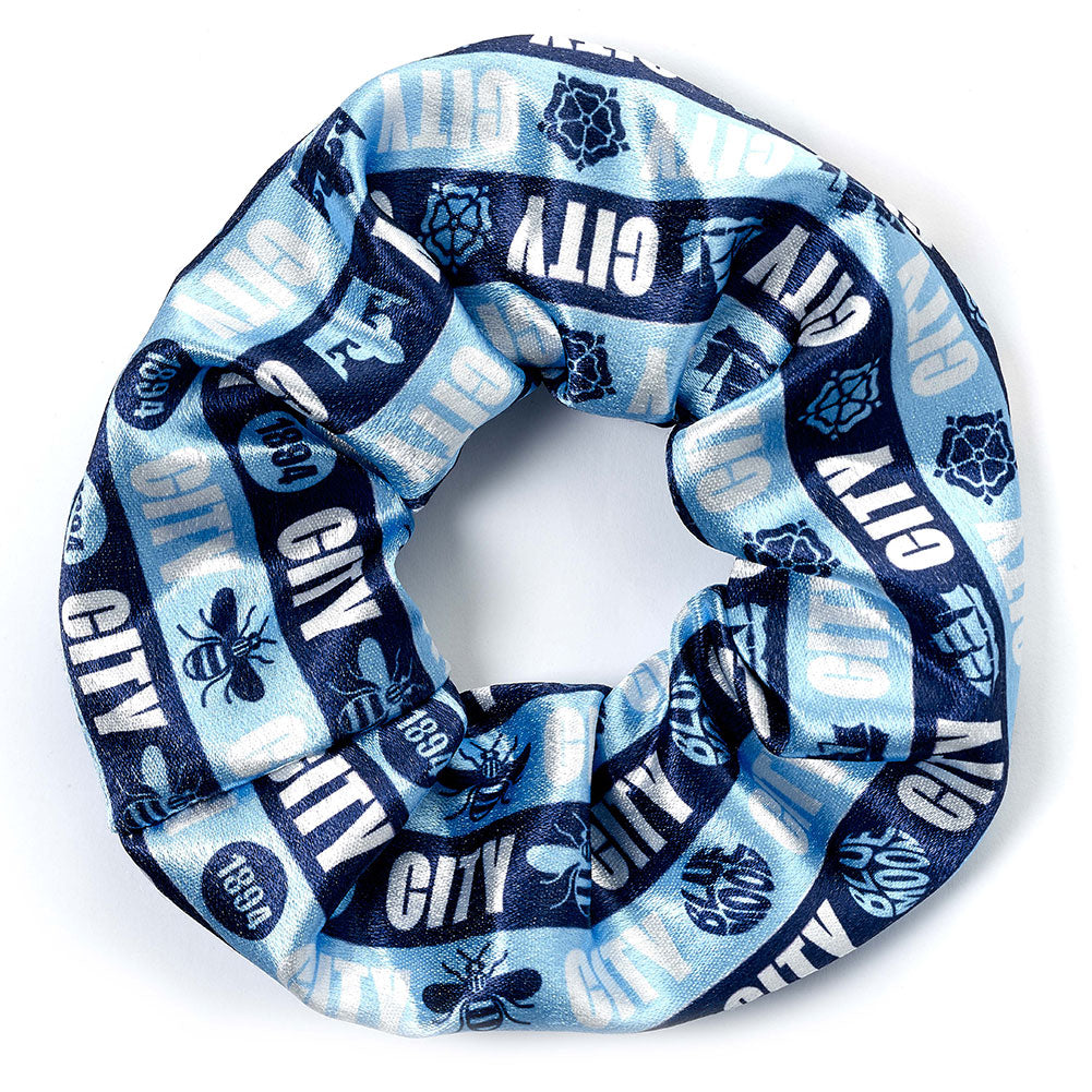 Manchester City FC Hair Scrunchie - Buy Hair Accessories at GiftMasters.co.uk