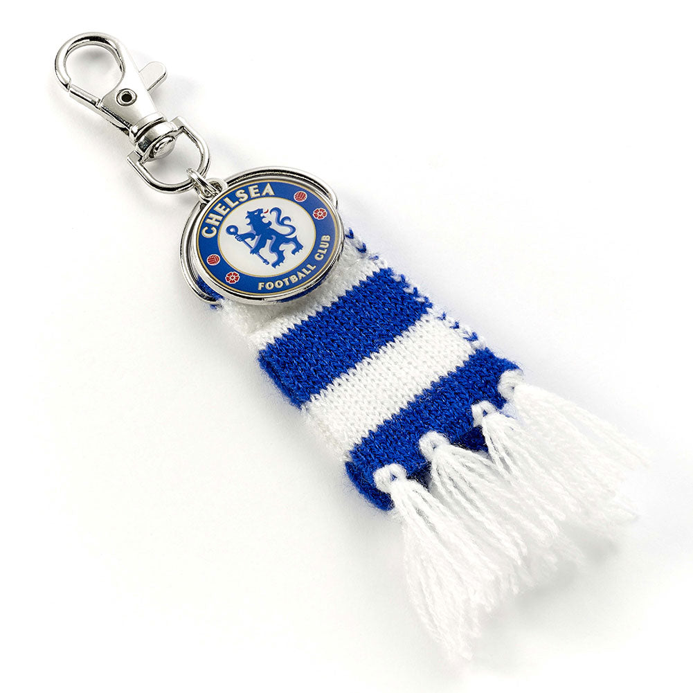 Chelsea FC Blue Bar Scarf Bag Charm - Buy Luggage Accessories at GiftMasters.co.uk