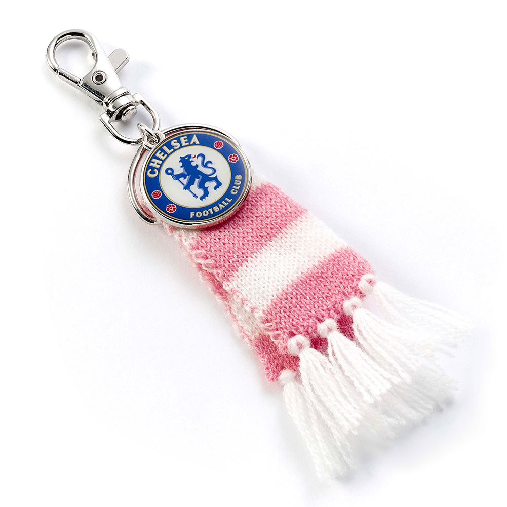 Chelsea FC Pink Bar Scarf Bag Charm - Buy  at GiftMasters.co.uk