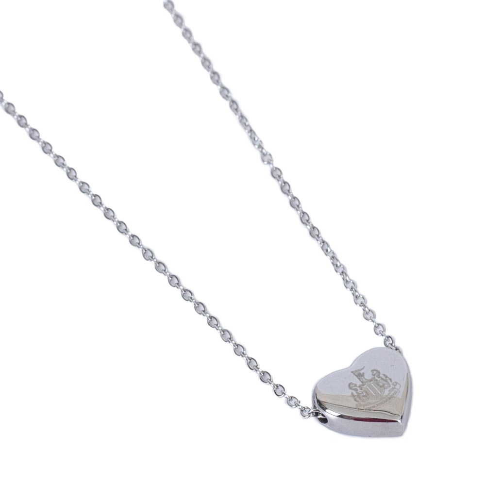 Newcastle United FC Stainless Steel Heart Necklace - Buy Stainless Steel at GiftMasters.co.uk