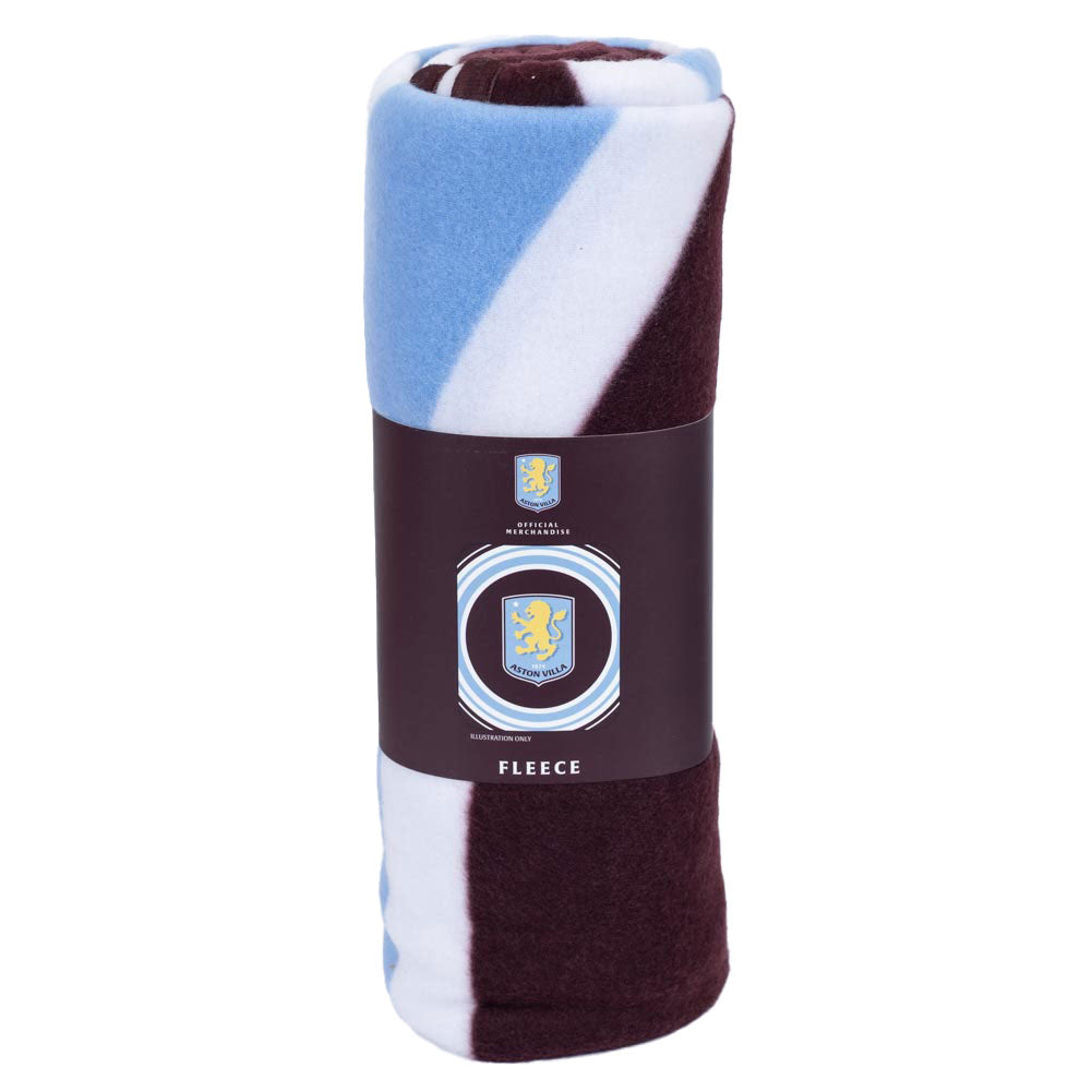 Aston Villa FC Pulse Fleece Blanket - Buy Blankets at GiftMasters.co.uk