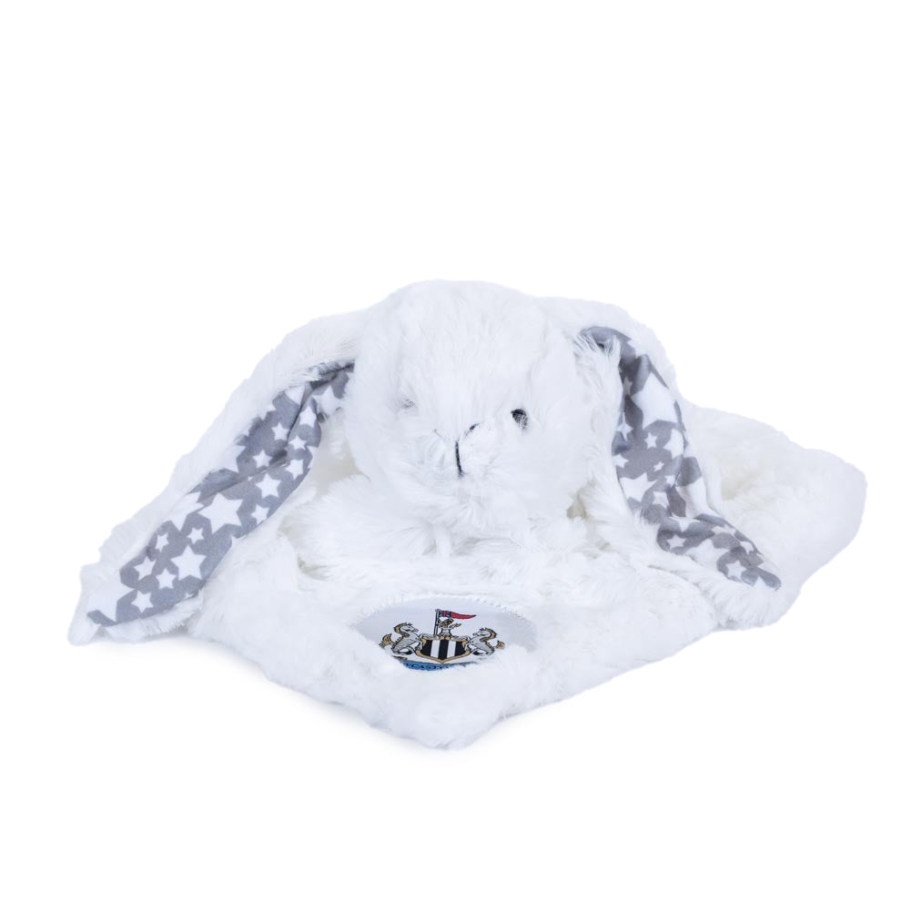 Newcastle United FC Baby Comforter Rabbit - Buy Baby Blankets at GiftMasters.co.uk