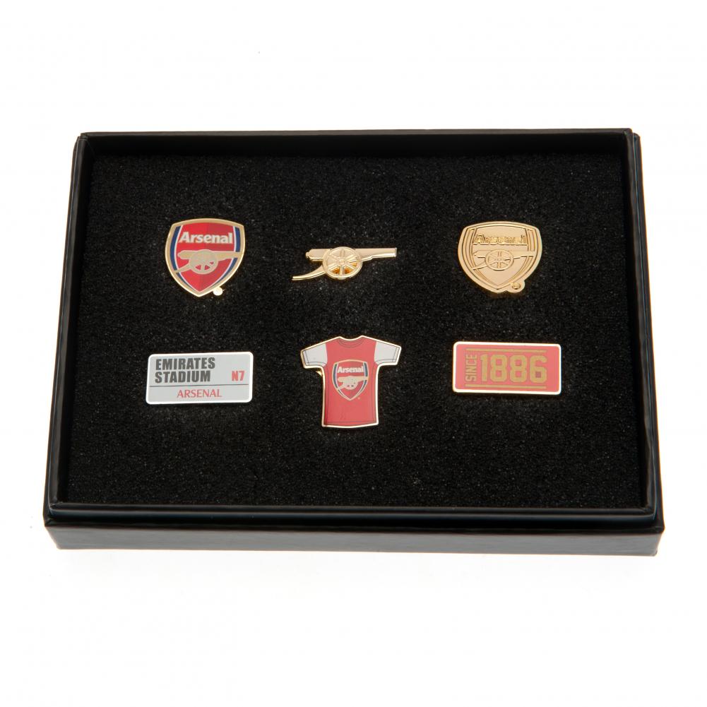 Arsenal FC 6pc Badge Set - Buy Badges at GiftMasters.co.uk