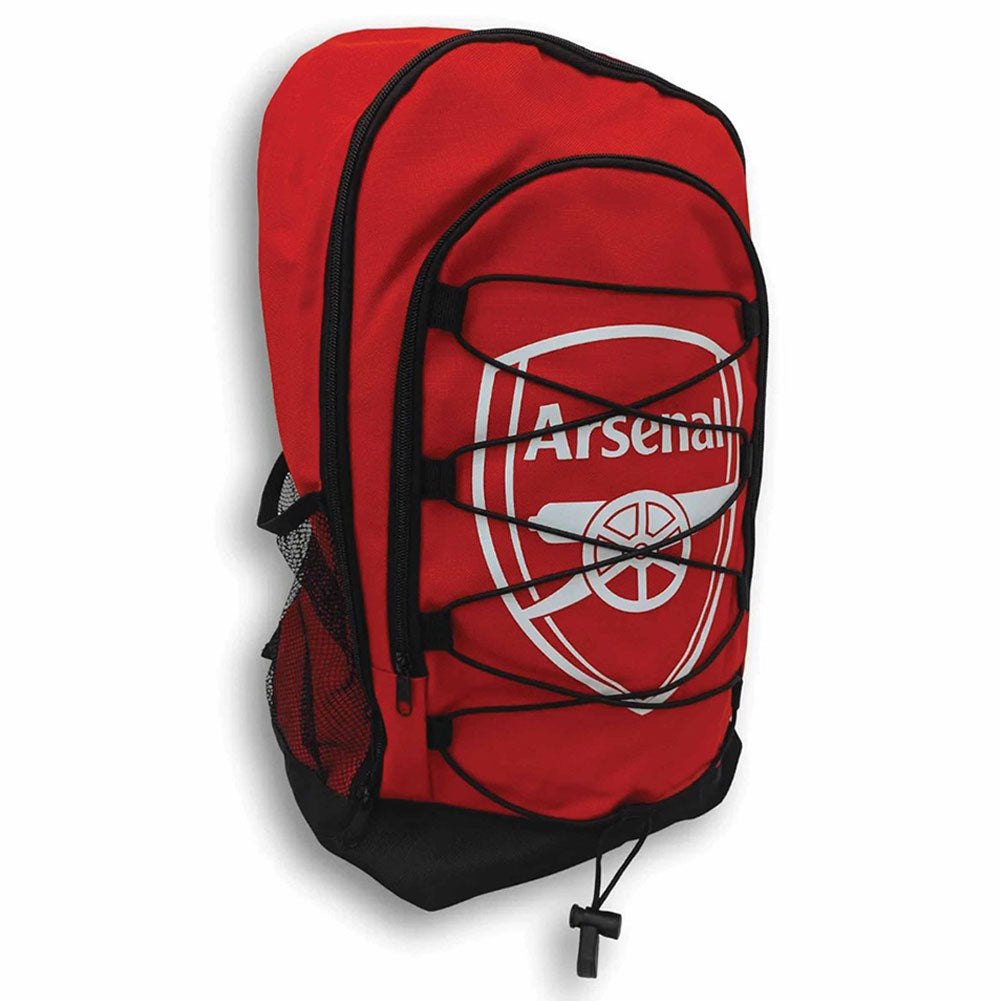 Arsenal FC Big Logo Bungee Backpack - Buy Adult Backpacks at GiftMasters.co.uk
