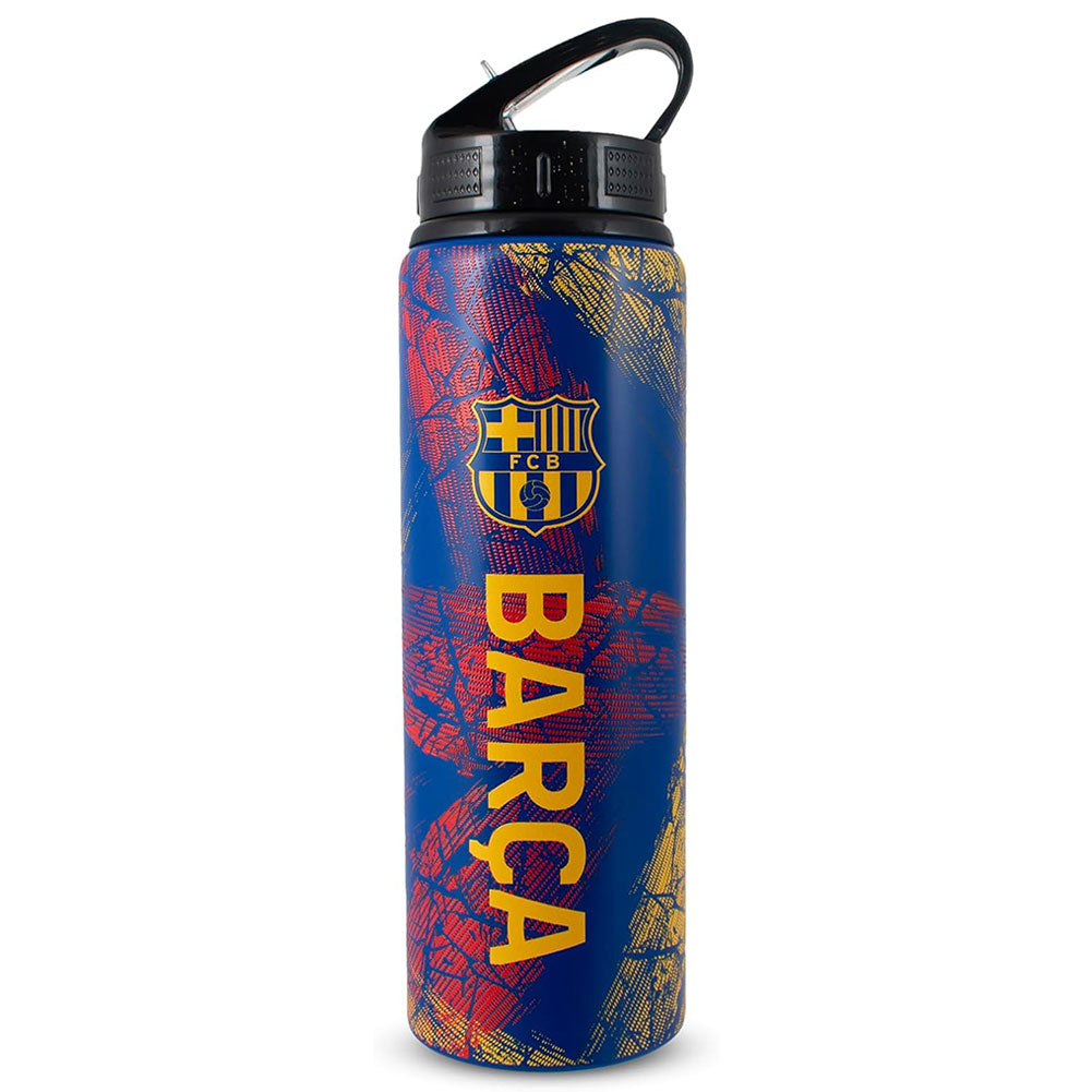 FC Barcelona HD Printed Aluminium Drinks Bottle - Buy Sports Bottles at GiftMasters.co.uk