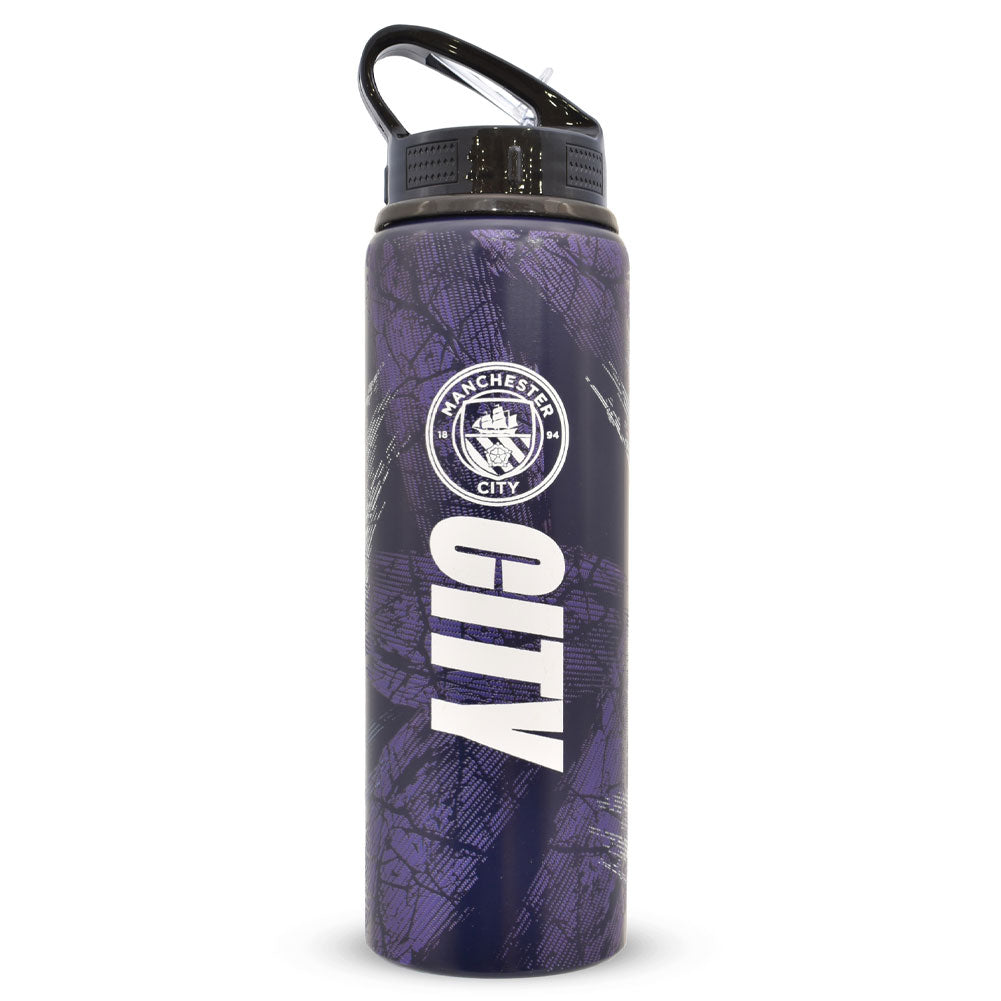 Manchester City FC HD Printed Aluminium Drinks Bottle - Buy Sports Bottles at GiftMasters.co.uk