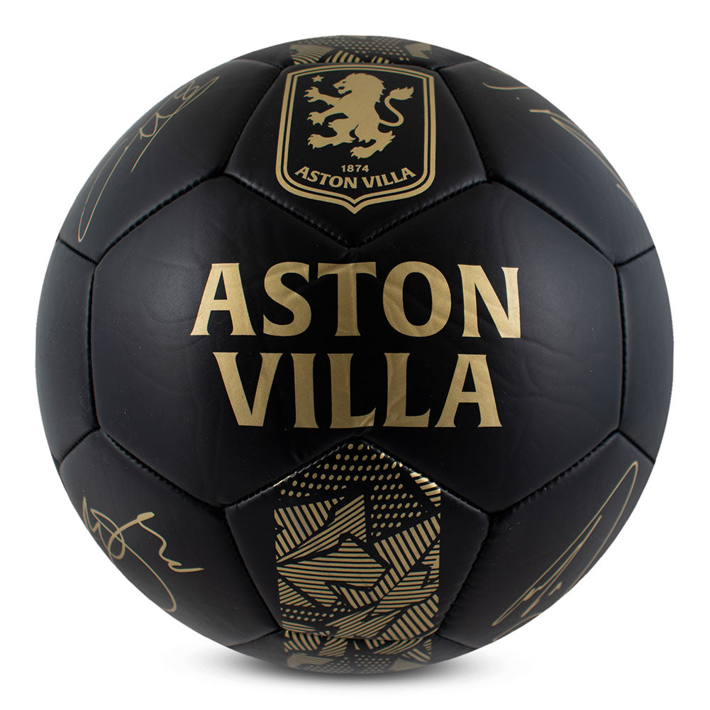 Aston Villa FC Sig Gold Phantom Football - Buy Footballs Size 5 at GiftMasters.co.uk