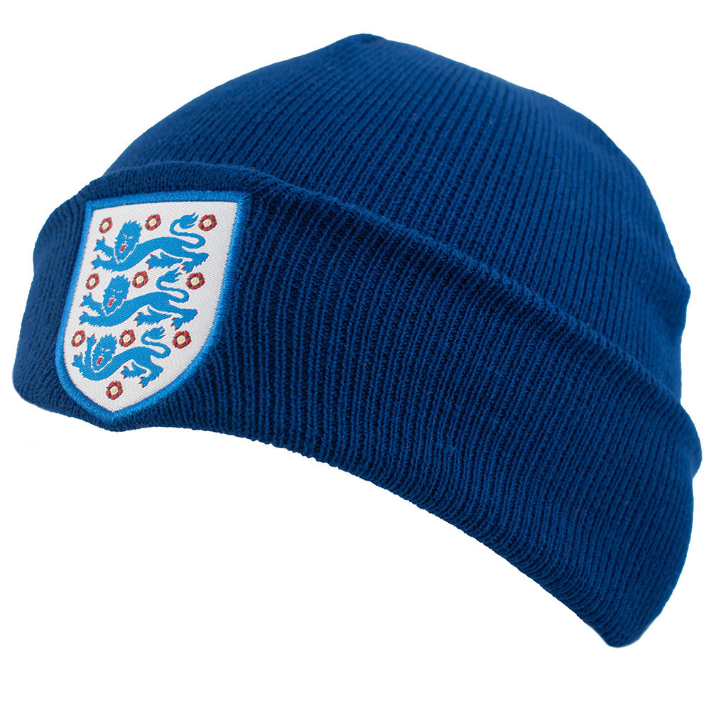 England FA Blue Cuff Beanie - Buy Knitted Hats at GiftMasters.co.uk