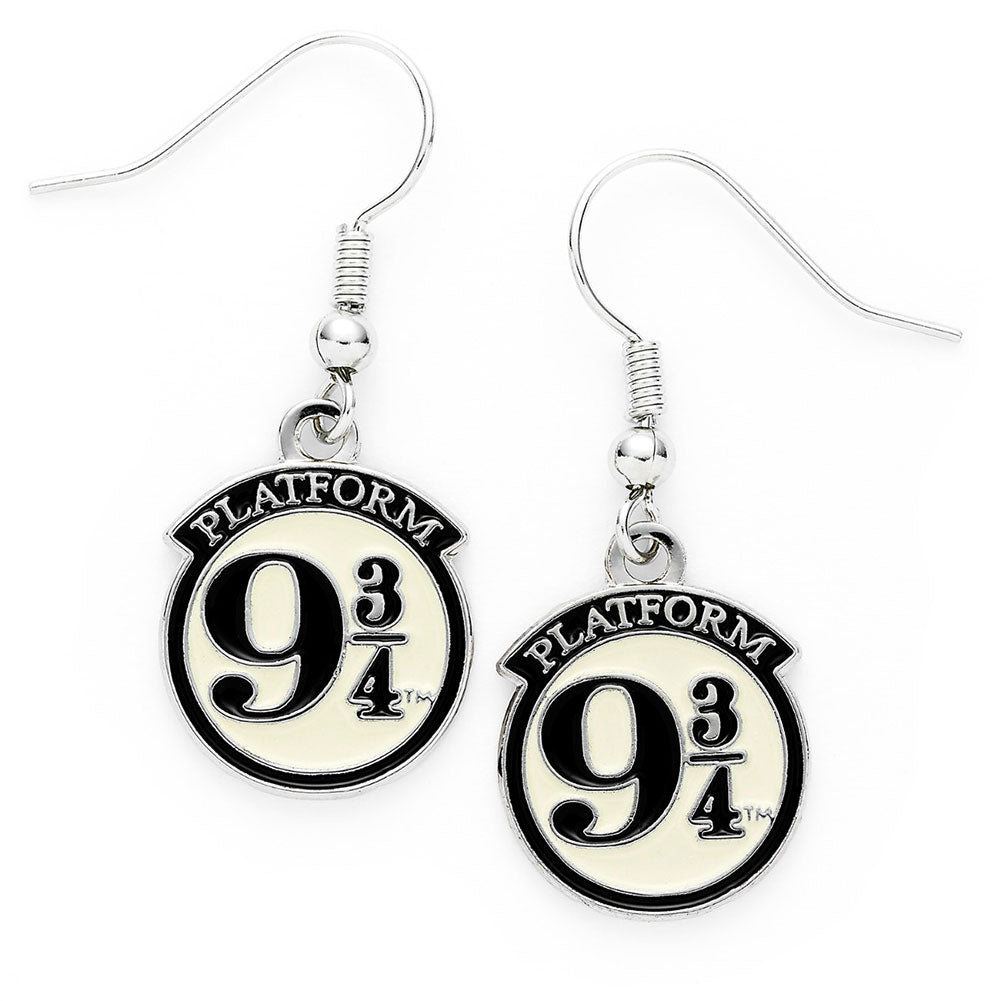 Harry Potter Silver Plated 9 & 3 Quarters Hook Earrings - Buy Silver Plated at GiftMasters.co.uk