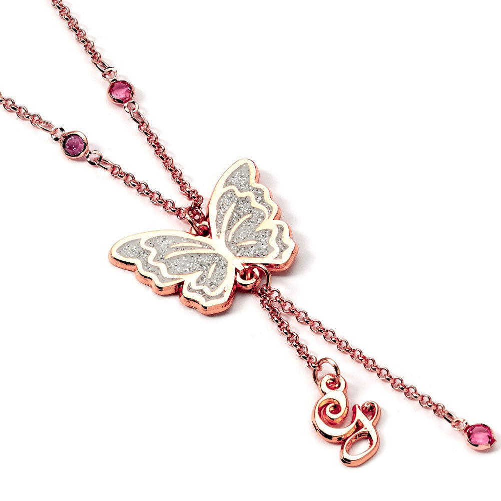 Wicked Rose Gold Glinda Buterfly Necklace - Buy Neckwear at GiftMasters.co.uk