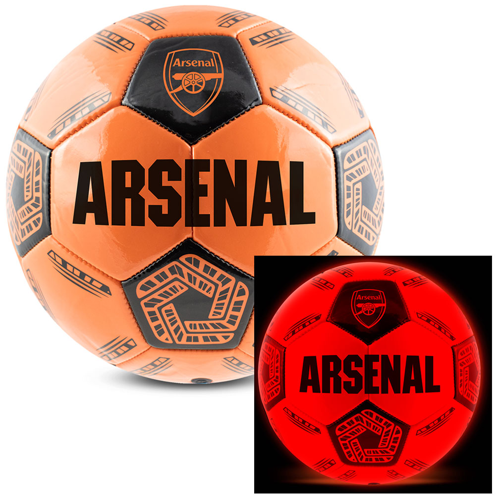 Arsenal FC LED Glow Football - Buy Footballs Size 5 at GiftMasters.co.uk