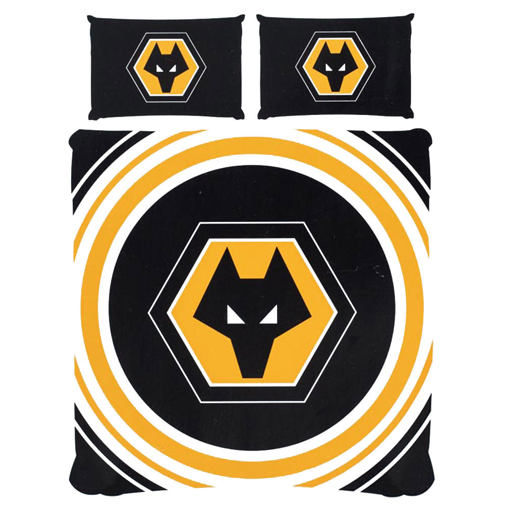 Wolverhampton Wanderers FC Pulse Double Duvet Set - Buy Bed Linen at GiftMasters.co.uk