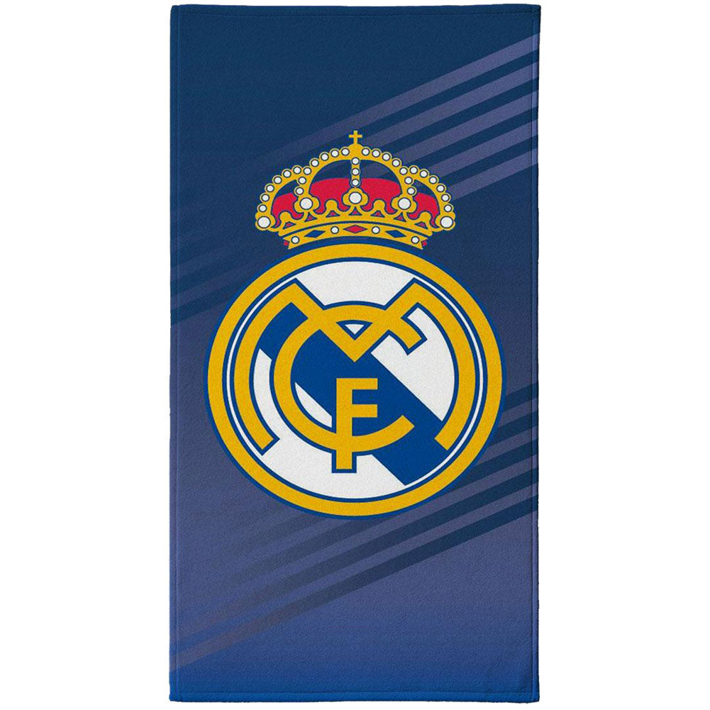 Real Madrid CF Blue Towel - Buy Towels at GiftMasters.co.uk
