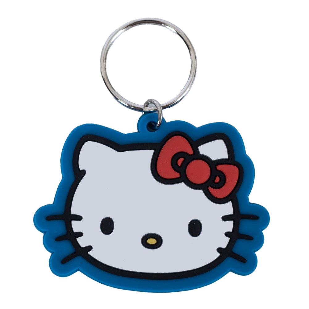 Hello Kitty Face PVC Keyring - Buy Keyrings at GiftMasters.co.uk