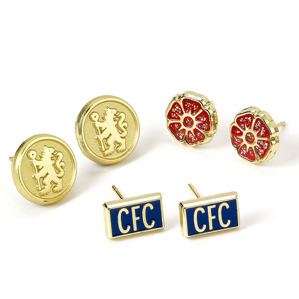 Chelsea FC Stud Earring Set - Buy  at GiftMasters.co.uk