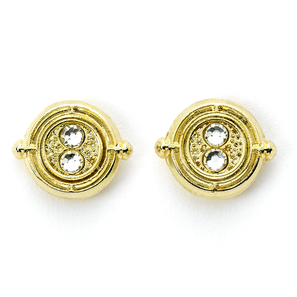Harry Potter Gold Plated Time Turner Stud Earrings - Buy Gold Plated at GiftMasters.co.uk