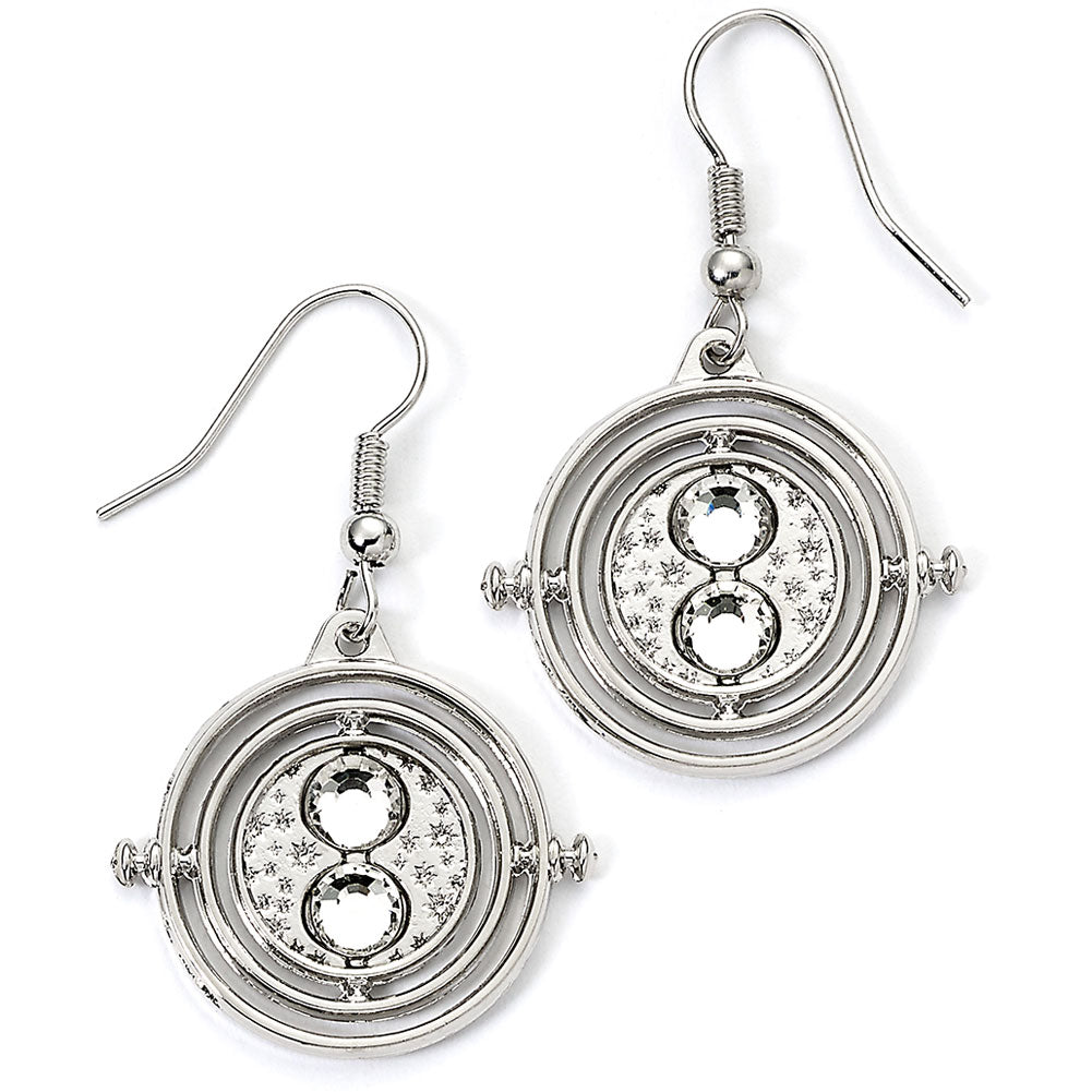 Harry Potter Silver Plated Time Turner Hook Earrings - Buy Silver Plated at GiftMasters.co.uk