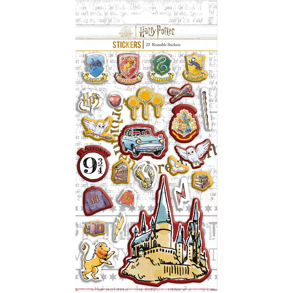 Harry Potter Puffy Sticker Set - Buy Stickers at GiftMasters.co.uk