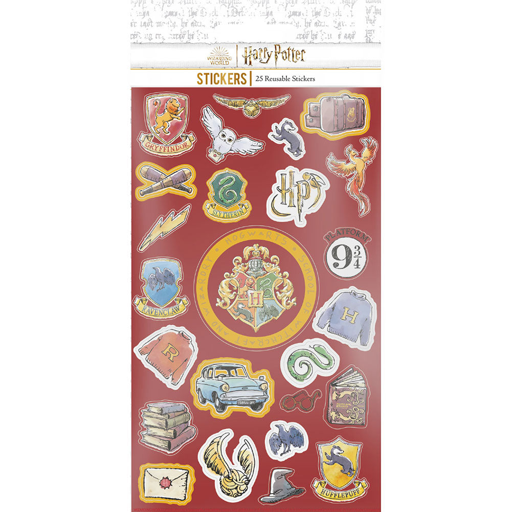 Harry Potter Paper Sticker Sheet - Buy Stickers at GiftMasters.co.uk