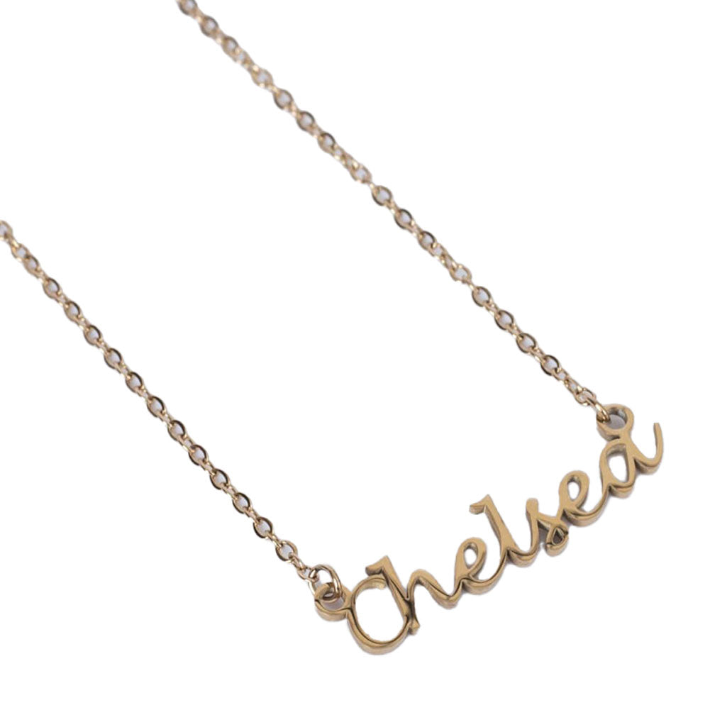 Chelsea FC Gold Plated Name Dropper Necklace - Buy Neckwear at GiftMasters.co.uk