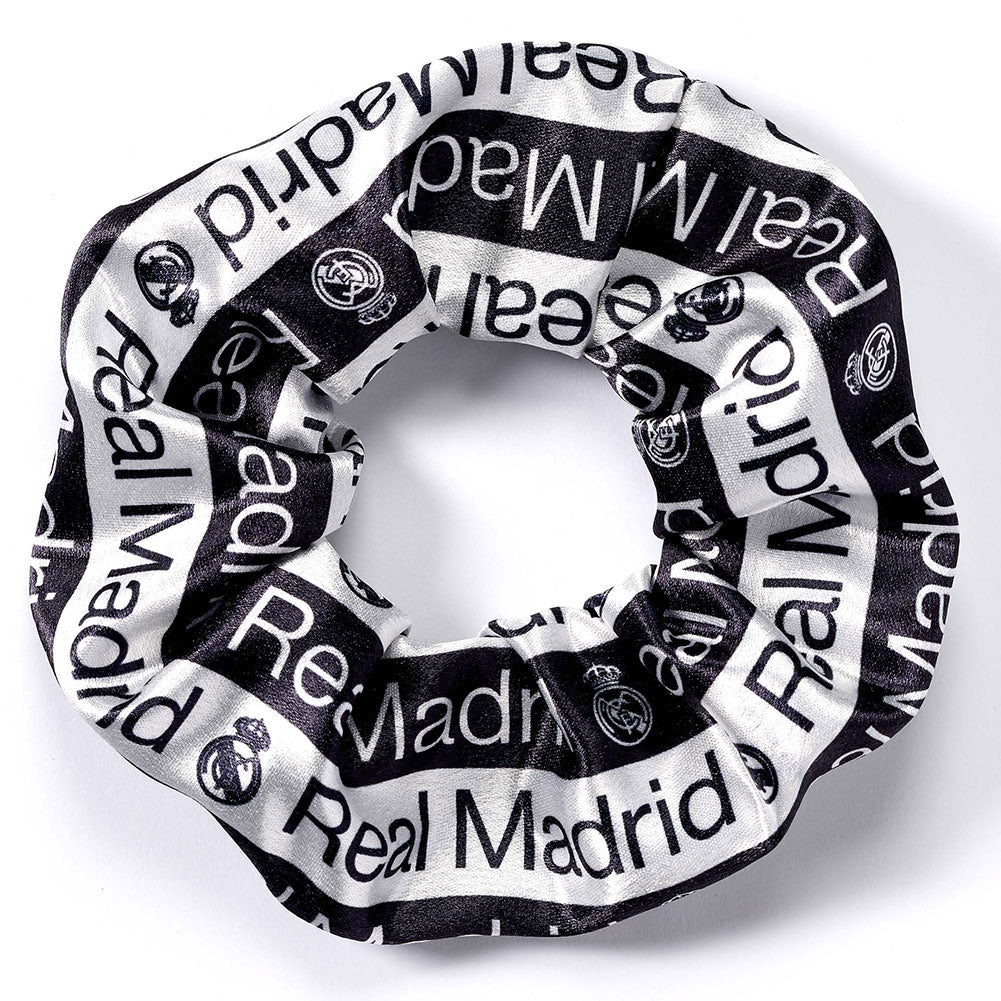 Real Madrid CF Text Hair Scrunchie - Buy Hair Accessories at GiftMasters.co.uk