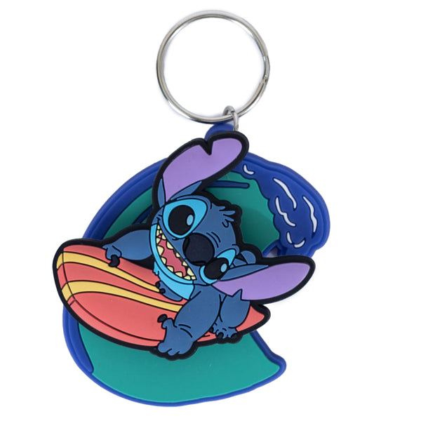 Lilo & Stitch Surfing Stitch PVC Keyring