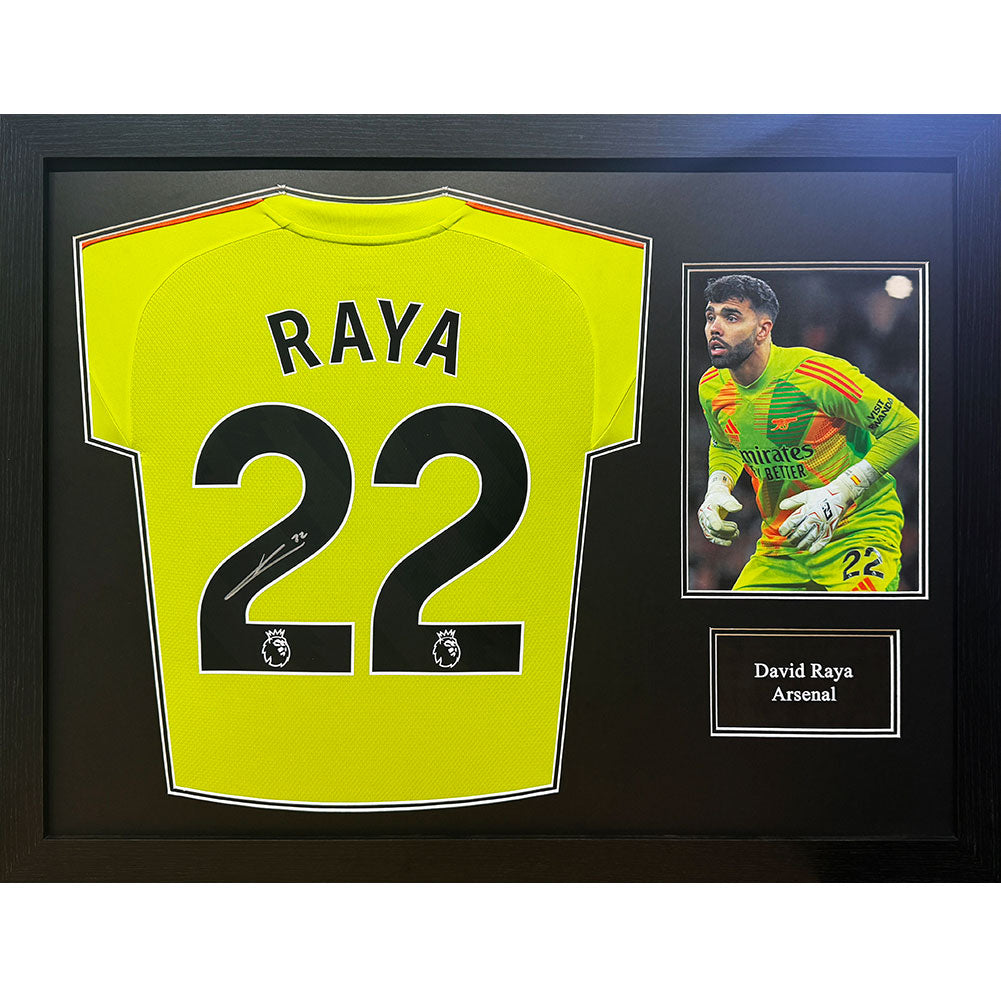 Arsenal FC Raya Signed Shirt (Framed) - Buy Shirts at GiftMasters.co.uk