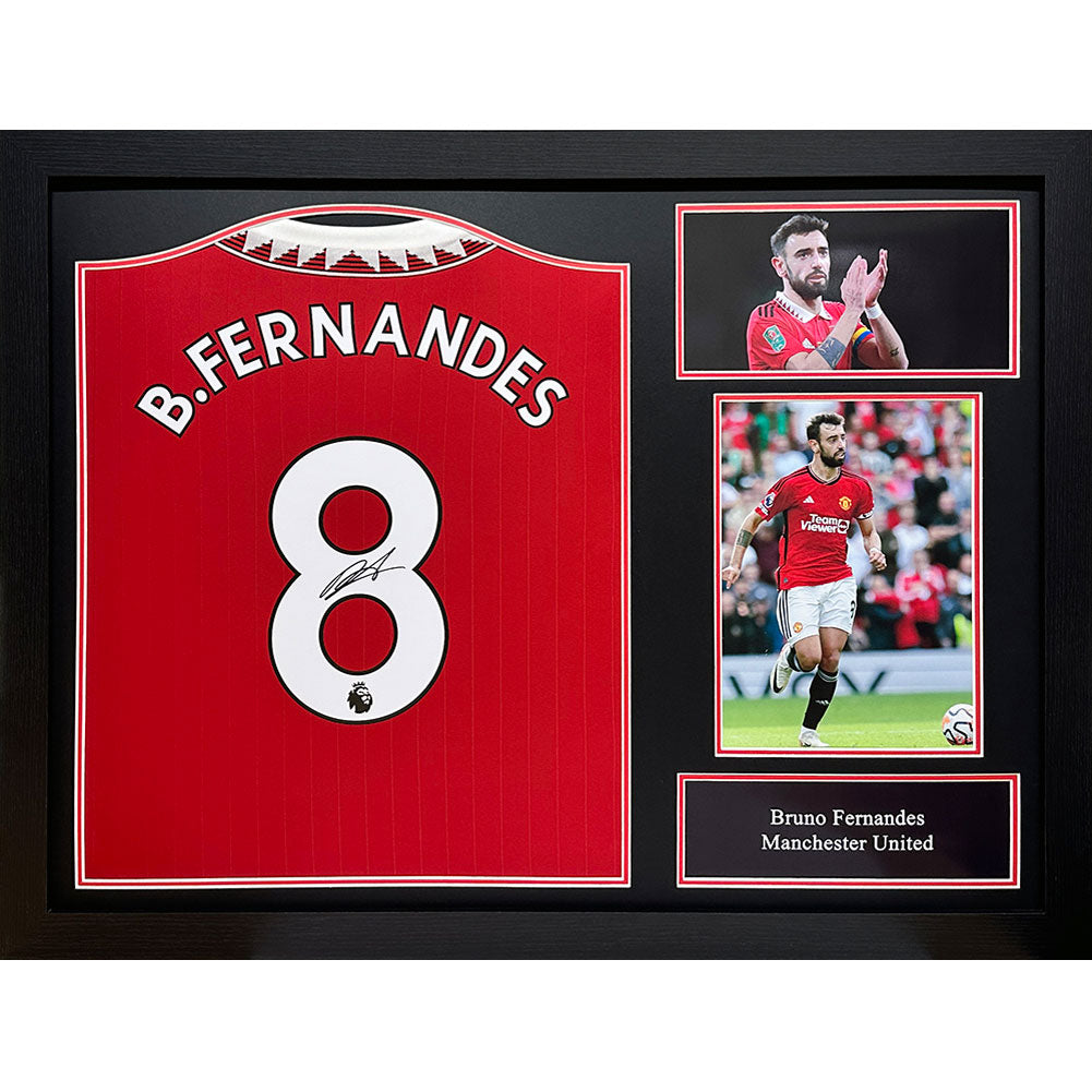 Manchester United FC Bruno Fernandes Shirts (Framed) - Buy Shirts at GiftMasters.co.uk