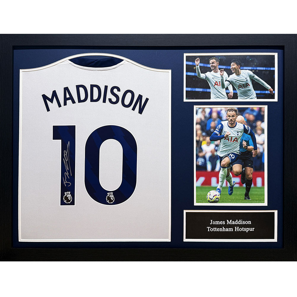 Tottenham Hotspur FC Maddison Signed Shirt (Framed) - Buy Shirts at GiftMasters.co.uk