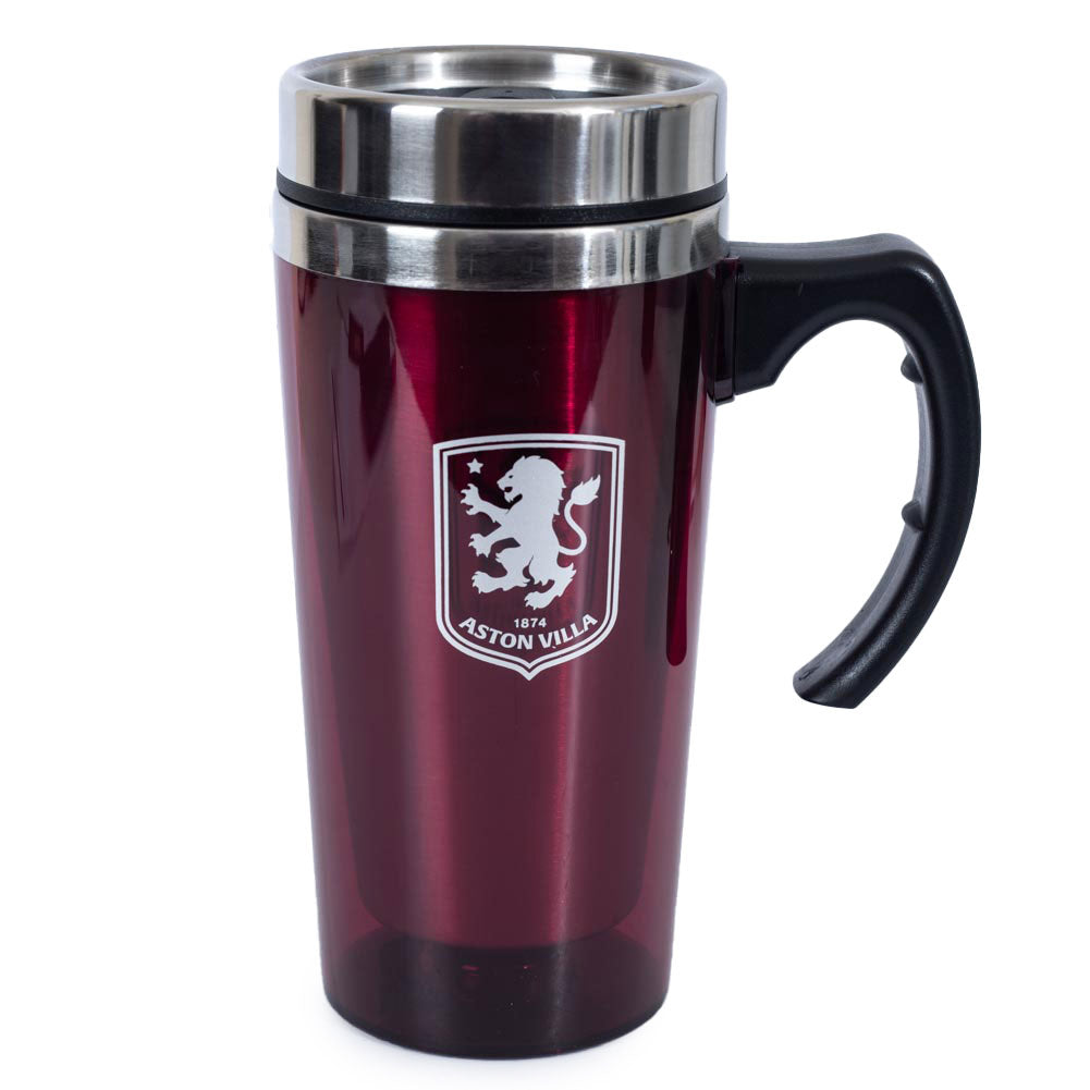 Aston Villa FC Handled Travel Mug - Buy Travel Mugs at GiftMasters.co.uk