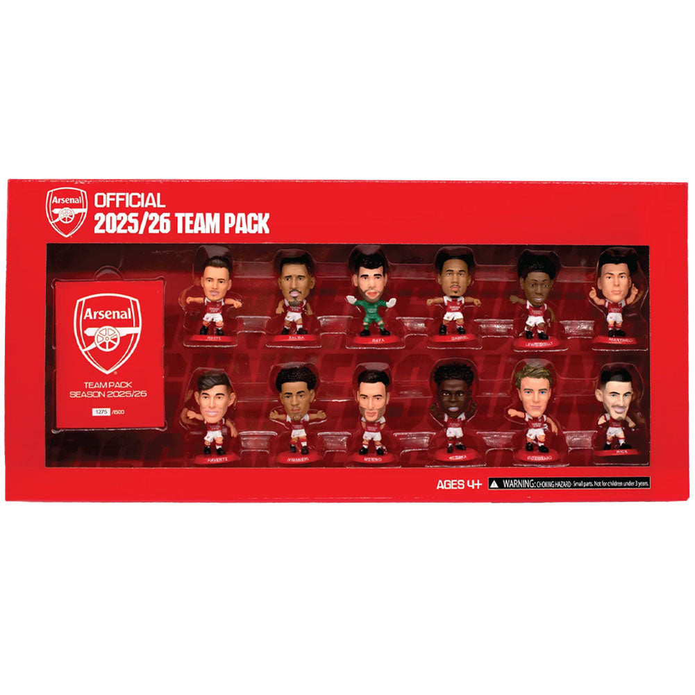 Arsenal FC SoccerStarz Season 25-26 Team Pack - Buy Team Packs at GiftMasters.co.uk