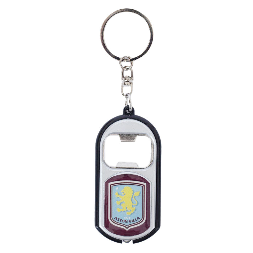 Aston Villa FC Keyring Torch Bottle Opener - Buy Keyrings & Pens at GiftMasters.co.uk