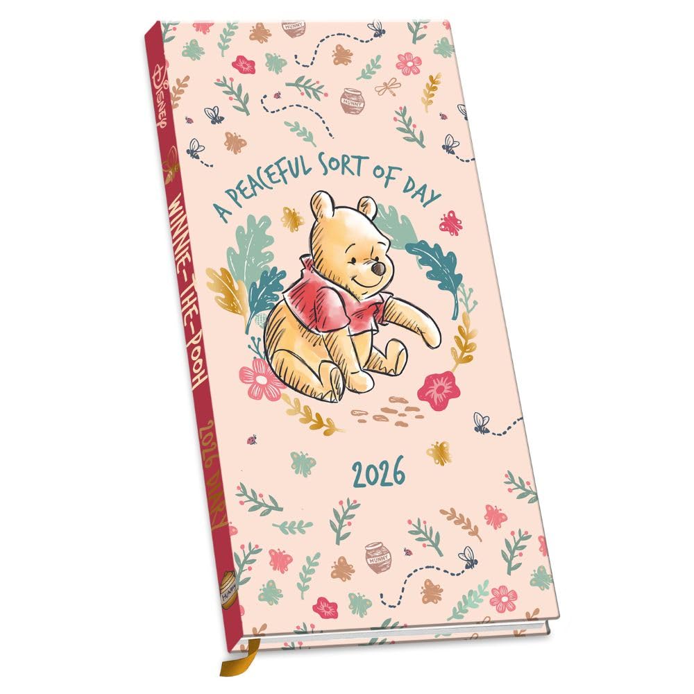 Winnie The Pooh Slim Diary 2026 - Buy Calendars & Diaries at GiftMasters.co.uk