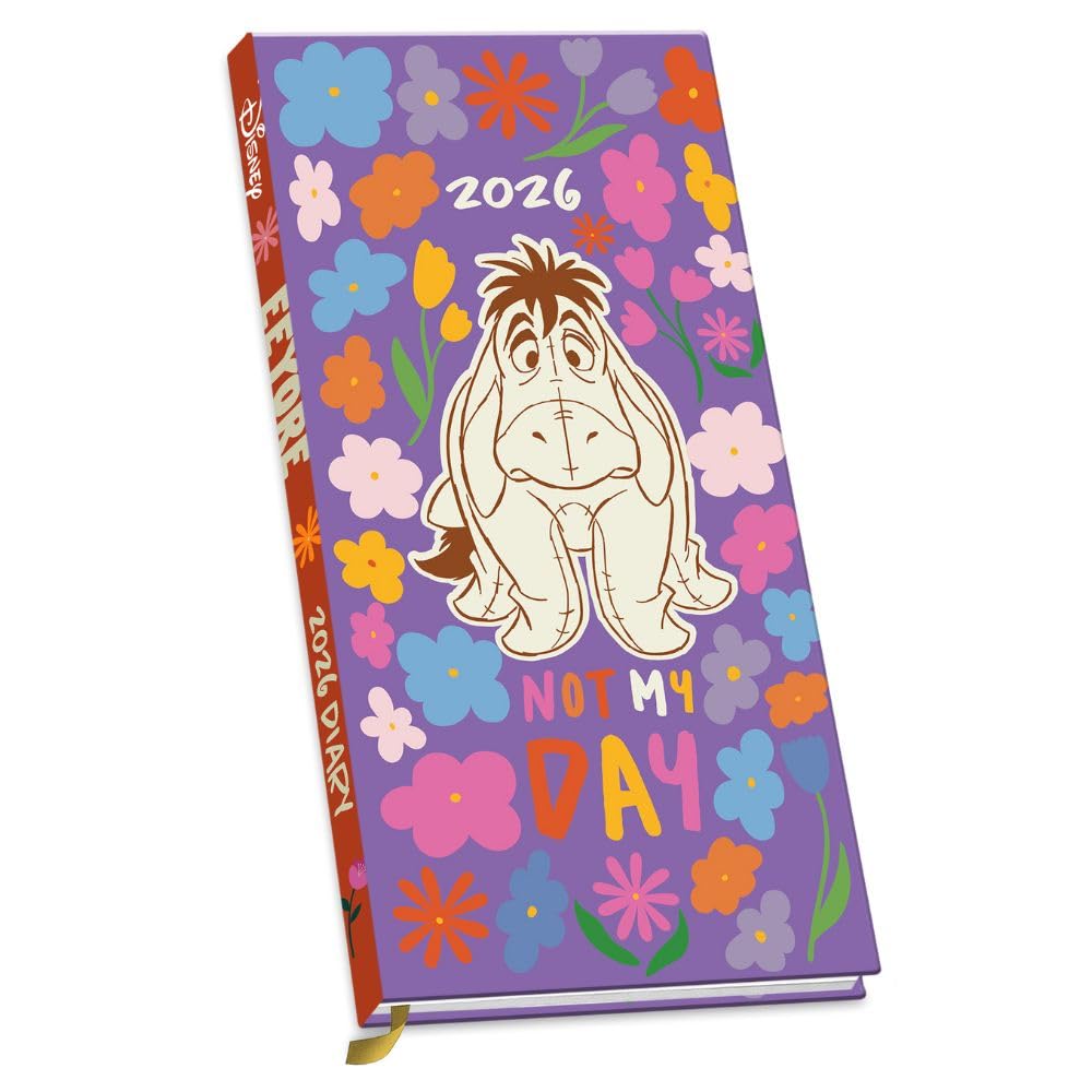 Winnie The Pooh Eeyore Slim Diary 2026 - Buy Calendars & Diaries at GiftMasters.co.uk