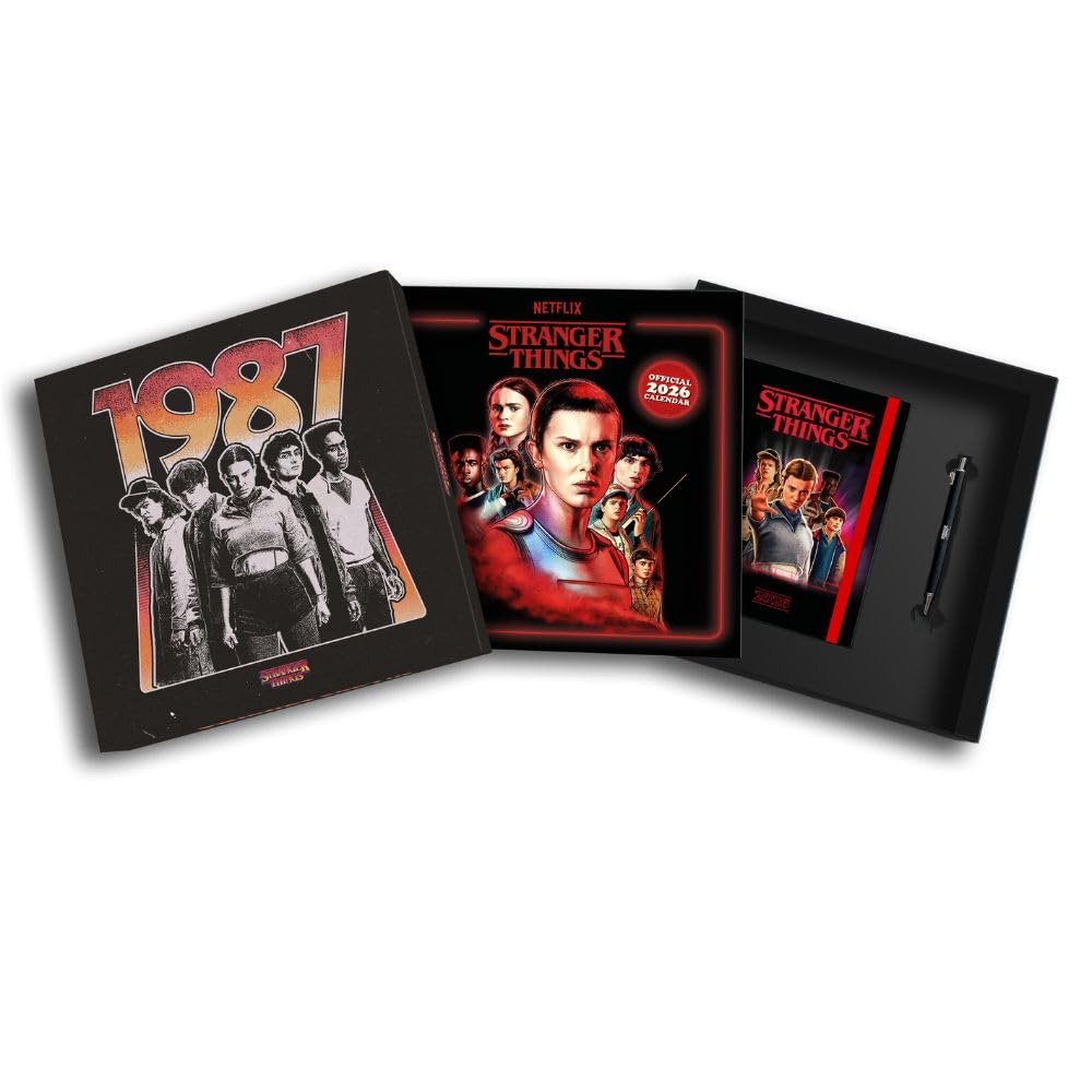 Stranger Things Calendar & Diary Gift Box 2026 - Buy Calendars & Diaries at GiftMasters.co.uk