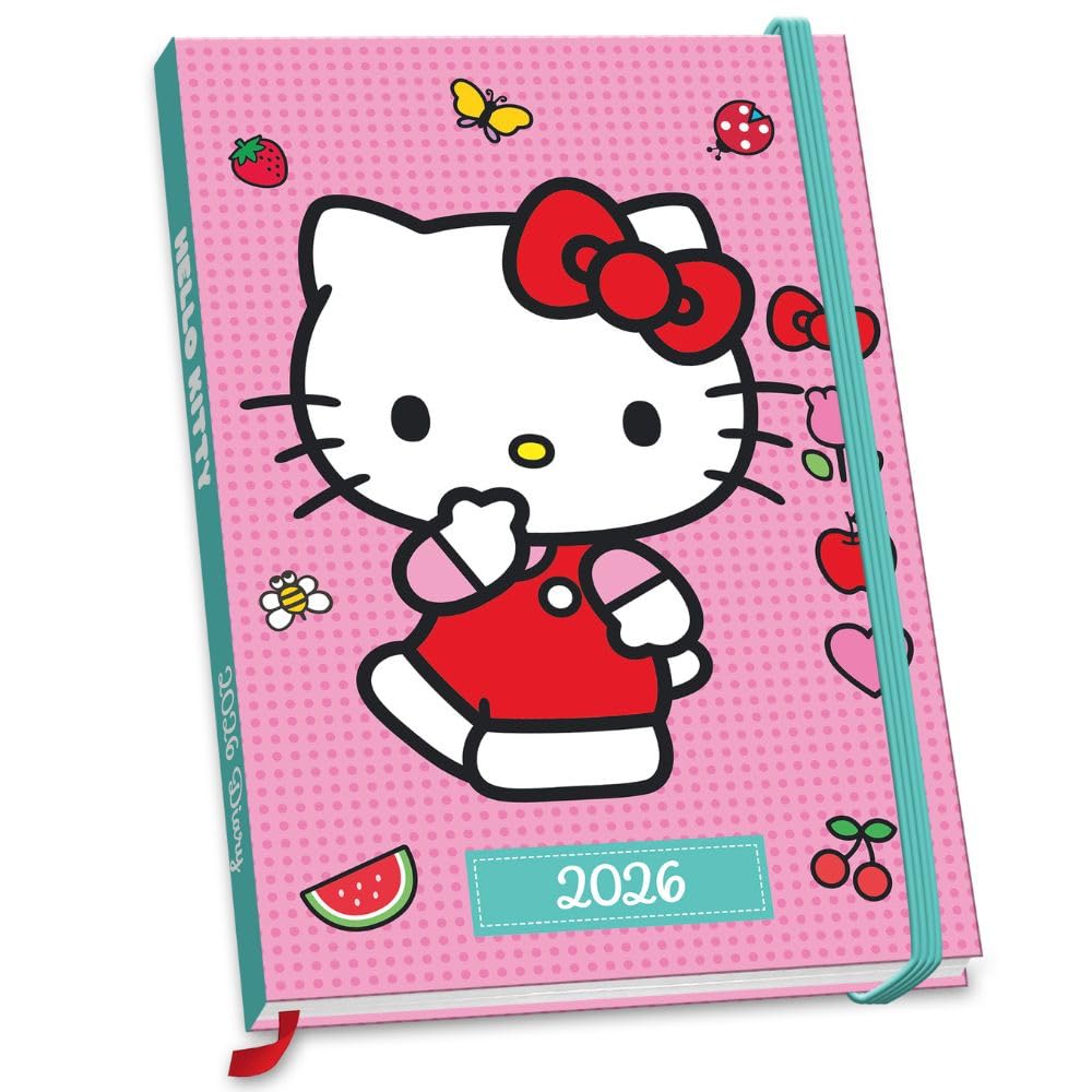 Hello Kitty A5 Diary 2026 - Buy Calendars & Diaries at GiftMasters.co.uk