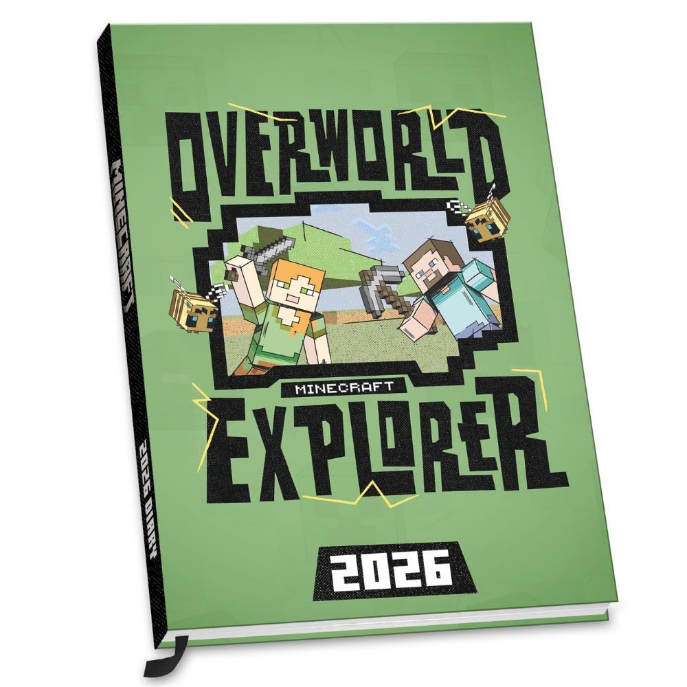 Minecraft A5 Diary 2026 - Buy Calendars & Diaries at GiftMasters.co.uk