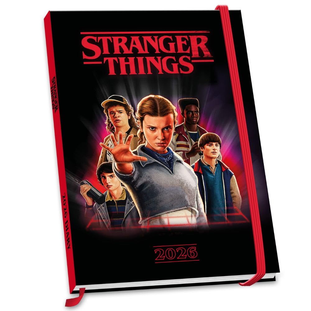 Stranger Things A5 Diary 2026 - Buy Calendars & Diaries at GiftMasters.co.uk